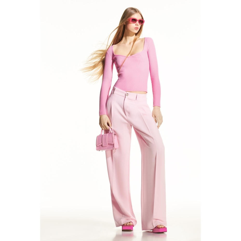 Light Pink Long Sleeve Zara Top